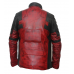 Ryan Reynolds Deadpool 2 Red and Black Waxed Leather Jacket Ryan Reynolds Deadpool 2 Red and Black Waxed Leather Jacket